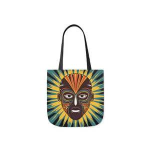 Canvas Tote Bag African Tribal Mask Cultural Heritage - Dipaliz - Shopping Totes