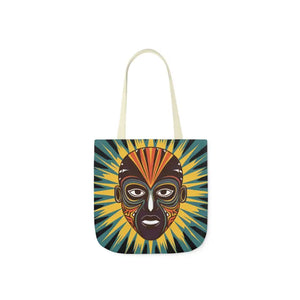 Canvas Tote Bag African Tribal Mask Cultural Heritage - Dipaliz - Shopping Totes