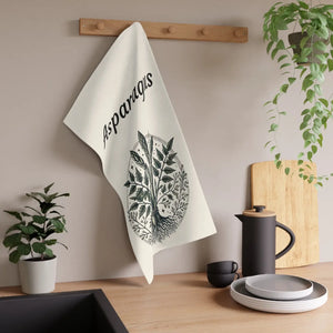 Sustainable Botanical Tea Towels - Asparagus Design - Dipaliz - Kitchen