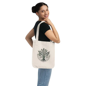 Nature Inspired Organic Canvas Tote Bag - Eco Friendly - Dipaliz - one Size / Natural - Bags