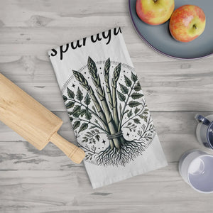 Asparagus Stylish Tea Towel Cotton Decorative Accent - Dipaliz - Kitchen Towels