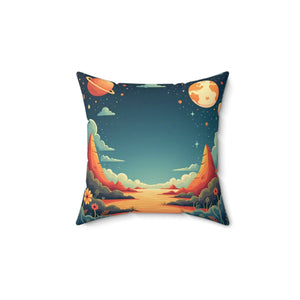 Astral Landscape Decorative Pillow – Cosmic Home Vibes - Dipaliz - Throw Pillows