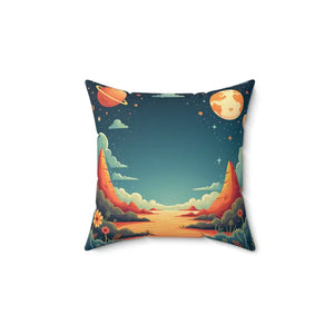Astral Landscape Decorative Pillow - Cosmic Home Vibes - Dipaliz - Throw Pillows
