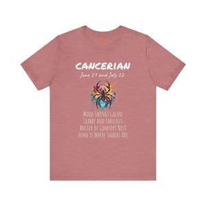 Cancer Zodiac Tee Jersey Short Sleeve Comfort Shirt - Dipaliz - T-shirts
