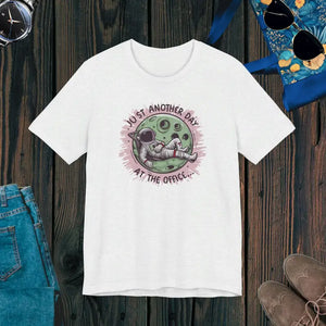 Astronaut just Another Day in Office Tee - Daily Adventures - Dipaliz - Ash / s - T-shirts
