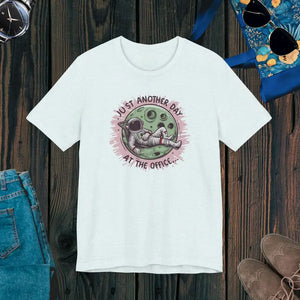 Astronaut just Another Day in Office Tee - Daily Adventures - Dipaliz - Heather Ice Blue / s - T-shirts
