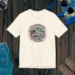 Astronaut just Another Day in Office Tee - Daily Adventures - Dipaliz - Natural / s - T-shirts
