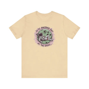 Soft Cotton Tee - Astronaut Working Daily Adventures - Dipaliz - T-shirts
