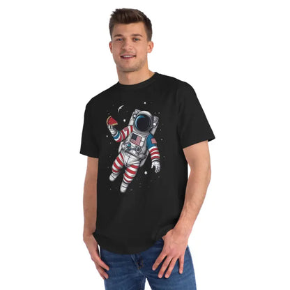 Cozy Astronaut Pie Tee: Organic Playful Comfort - Black / s T-shirt