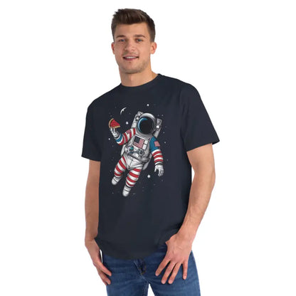 Cozy Astronaut Pie Tee: Organic Playful Comfort - Pacific / s T-shirt