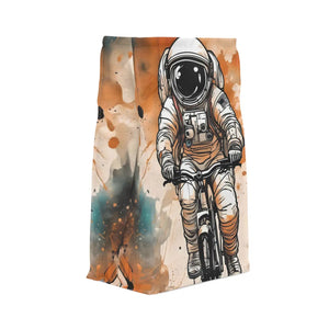Vibrant Astronaut on Bicycle Lunch Bag - Polyester - Dipaliz - Bags