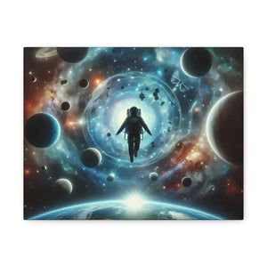 Astronaut Canvas Gallery Wraps Space Art Decor - Dipaliz - 14″ x 11″ / 1.25’’ - Prints