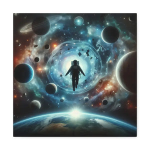Astronaut Canvas Gallery Wraps Space Art Decor - Dipaliz - 16″ x / 1.25’’ - Prints