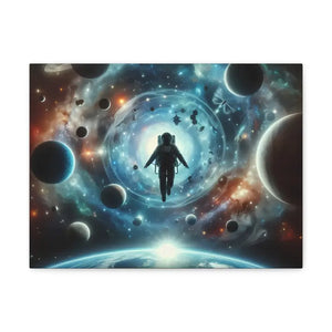 Astronaut Canvas Gallery Wraps Space Art Decor - Dipaliz - 16″ x 12″ / 1.25’’ - Prints