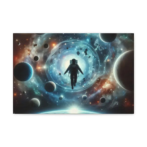 Astronaut Canvas Gallery Wraps Space Art Decor - Dipaliz - 18″ x 12″ / 1.25’’ - Prints