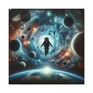 Astronaut Canvas Gallery Wraps Space Art Decor - Dipaliz - 20″ x / 1.25’’ - Prints