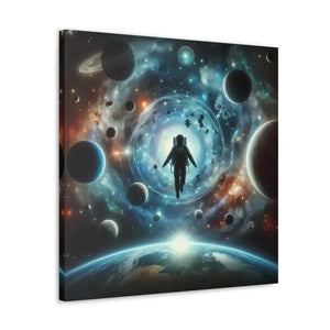 Astronaut Canvas Gallery Wraps Space Art Decor - Dipaliz - 24″ x / 1.25’’ - Prints