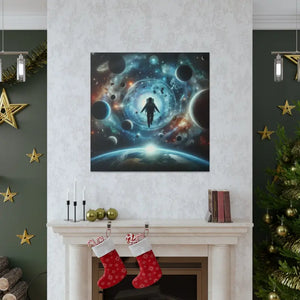 Astronaut Canvas Gallery Wraps Space Art Decor - Dipaliz - 36″ x / 1.25’’ - Prints