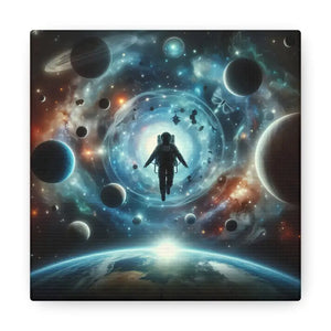 Astronaut Canvas Gallery Wraps Space Art Decor - Dipaliz - 6″ x / 1.25’’ - Prints