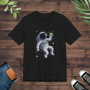 Space-style Unisex Jersey - Astronaut Cotton Tee - Dipaliz - T-shirts