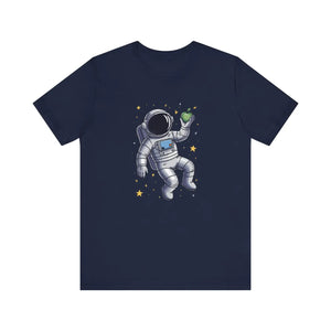 Space-style Unisex Jersey - Astronaut Cotton Tee - Dipaliz - T-shirts