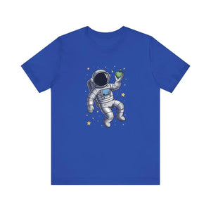 Space-style Unisex Jersey - Astronaut Cotton Tee - Dipaliz - T-shirts