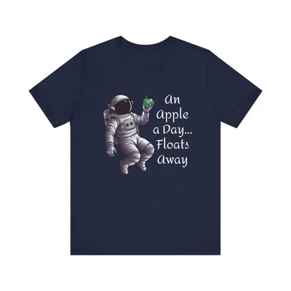 Unisex Tee: Stellar Sartorial Space Vibes with Astronaut Apple - T-shirt