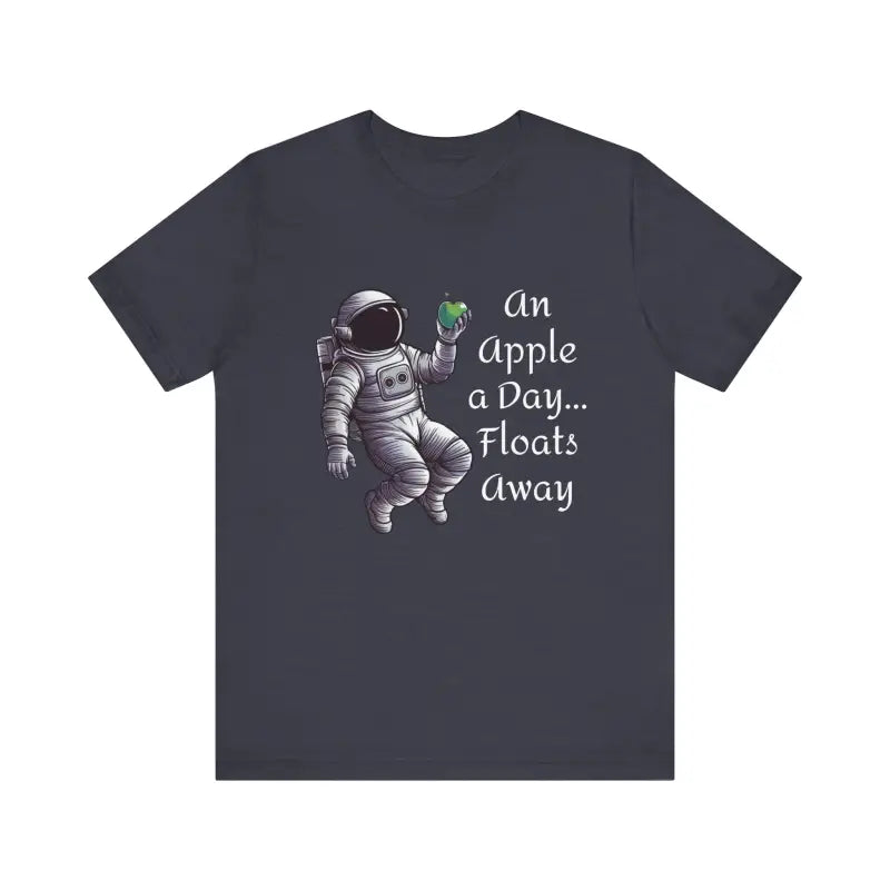 Unisex Tee: Stellar Sartorial Space Vibes with Astronaut Apple - T-shirt