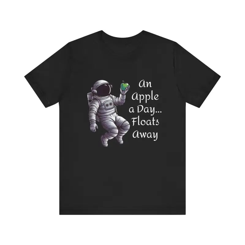 Unisex Tee: Stellar Sartorial Space Vibes with Astronaut Apple - T-shirt