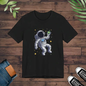 Space-style Unisex Jersey Short Tee - Cosmic Adventure - Dipaliz - Black / s - T-shirts