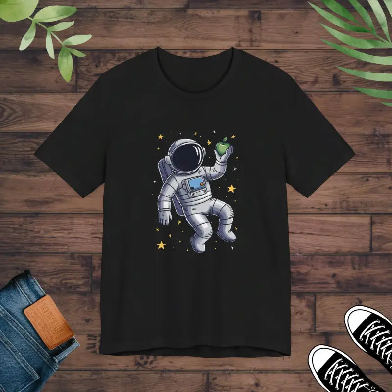 Gravity who Unisex Tee: Space-style Jersey Short Sleeve - Black / s T-shirt