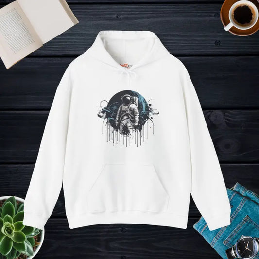 Astronaut Hoodie: Cozy Unisex Heavy Blend Hooded Sweatshirt - White / s Hoodie