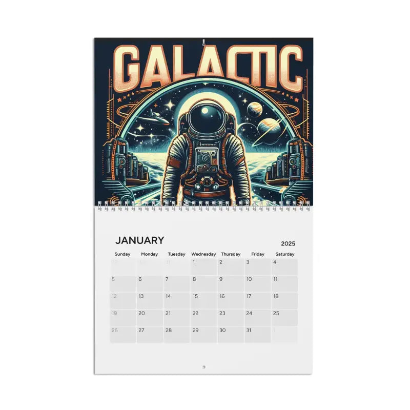 Astronaut in Space Wall Calendars (2025) - 10.8’’ x 8.4’’ / Semi Glossy Calendar