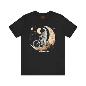 Jersey Short Sleeve Tee Moon Astronaut Bicycle Design - Dipaliz - T-shirts