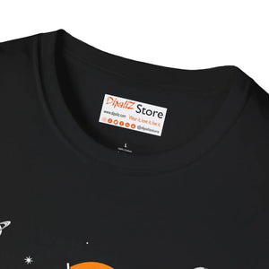 Soft Cotton Tee - Astronaut Bitcoin Flag - Dipaliz - T-shirts