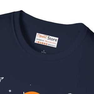 Soft Cotton Tee - Astronaut Bitcoin Flag - Dipaliz - T-shirts