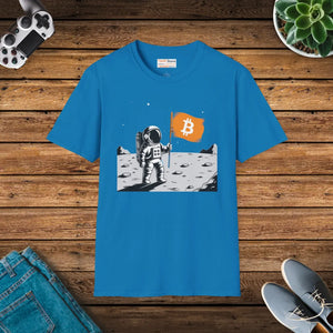 Softstyle Tee Astronaut - Bitcoin Flag Unisex Cotton - Dipaliz - T-shirts