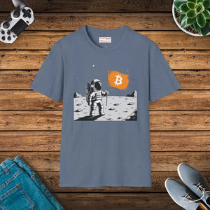 Softstyle Tee Astronaut - Bitcoin Flag Unisex Cotton - Dipaliz - T-shirts