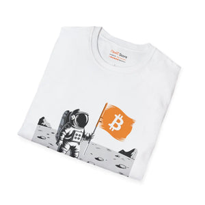 Softstyle Tee Astronaut - Bitcoin Flag Unisex Cotton - Dipaliz - T-shirts