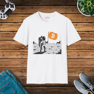 Softstyle Tee Astronaut - Bitcoin Flag Unisex Cotton - Dipaliz - T-shirts