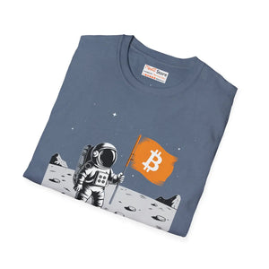 Softstyle Tee Astronaut - Bitcoin Flag Unisex Cotton - Dipaliz - T-shirts