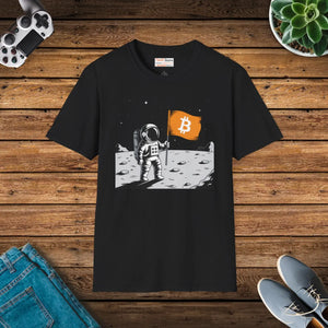 Softstyle Tee Astronaut - Bitcoin Flag Unisex Cotton - Dipaliz - T-shirts