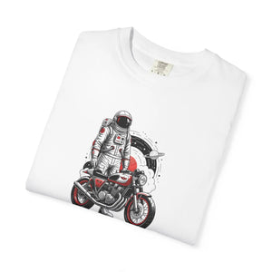 Astronaut on Motorcycle T-shirt, Space Rider Graphic Tee - T-shirts