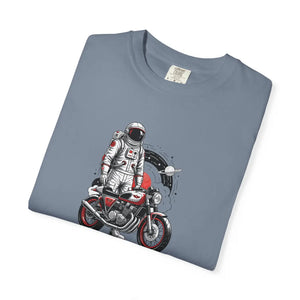 Astronaut on Motorcycle T-shirt, Space Rider Graphic Tee - T-shirts