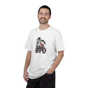 Astronaut on Motorcycle T-shirt, Space Rider Graphic Tee - T-shirts