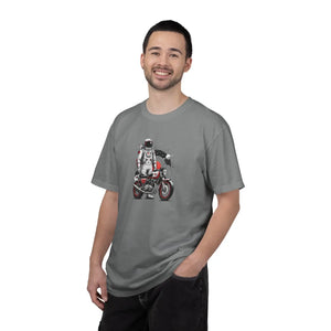 Astronaut on Motorcycle T-shirt, Space Rider Graphic Tee - T-shirts