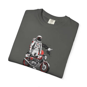Astronaut on Motorcycle T-shirt, Space Rider Graphic Tee - T-shirts