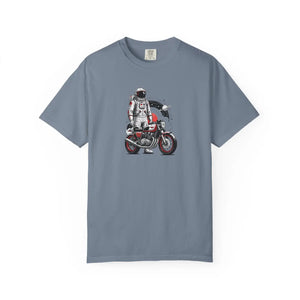 Astronaut on Motorcycle T-shirt, Space Rider Graphic Tee - T-shirts