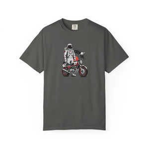 Astronaut on Motorcycle T-shirt, Space Rider Graphic Tee - T-shirts