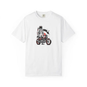 Astronaut on Motorcycle T-shirt, Space Rider Graphic Tee - T-shirts